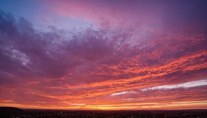 Fototapeta premium Beautiful orange heaven sky sunset 3