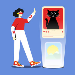 Young People Engaging on Social Media Platforms