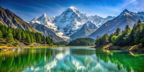 Snowcapped Majestic Mount Everest Nepal