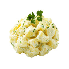 Creamy Potato Salad with Fresh Parsley Garnish - Delicious Side Dish