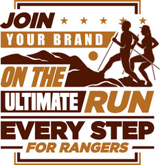  Happy Ranger running badge.