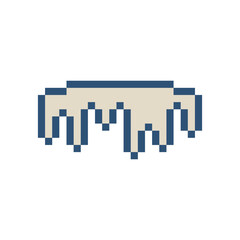 snow globe retro pixel art