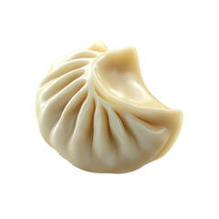 Single Steamed Dumpling, Close-Up Studio Shot