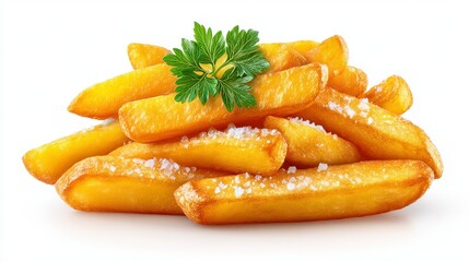 Delicious Golden French Fries  Salted  Crispy  Food Photography