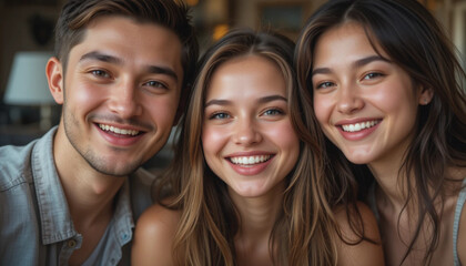 portrait of a happy family