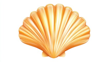 Golden Scallop Shell