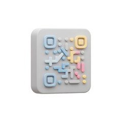 Colorful Abstract Geometric Pattern with Soft Pastel Tones and Varied Shapes on Minimal White Background