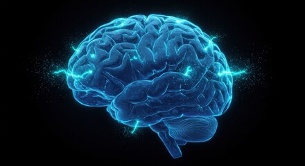 Obraz premium Human brain anatomy illustration