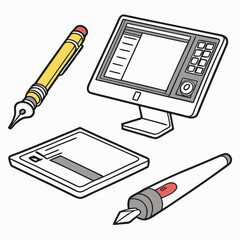 Digital design tools stylus pen tablet computer pencil