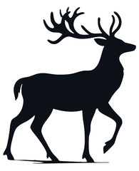 Little Cute Christmas Deer Vector