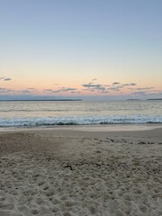 sunset on the beach