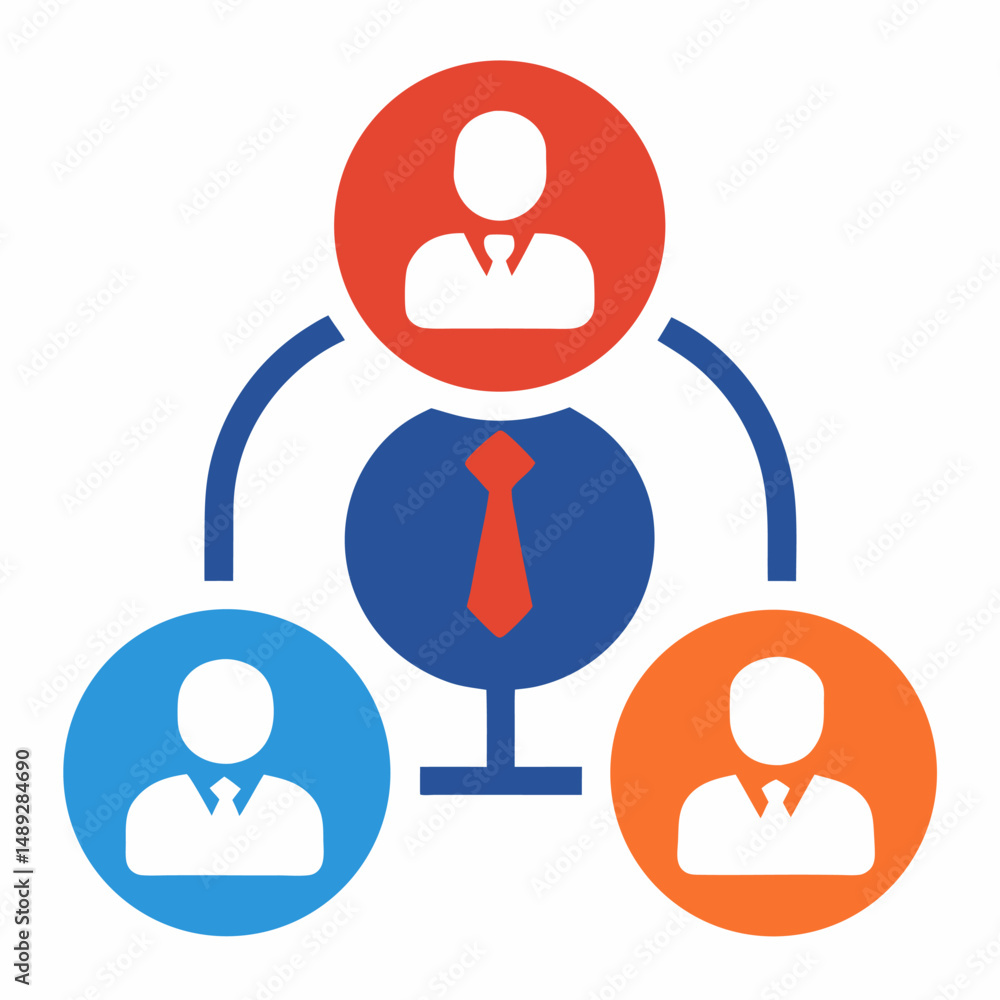 Poster referrals, reference, meeting icon vector image. can also be used for admin dashboard.