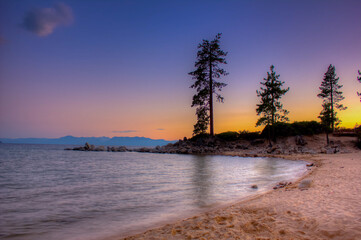 Sunset on Lake Tahoe