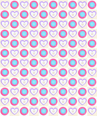 eyecatching cute colorful pettern