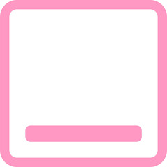 eyecatching cute colorful minimize button