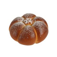 Fototapeta premium Delicious Flower-Shaped Brioche Bread with Powdered Sugar