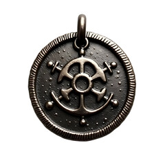 Exquisite pirate medallion featuring an intricately designed anchor symbol showcasing maritime heritage and navigational prowess