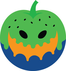 Fototapeta premium illustration of an apple on a white background