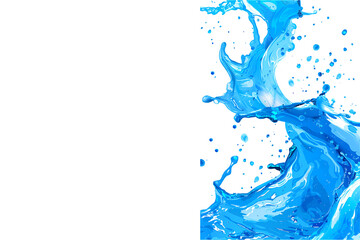 water splash on white background