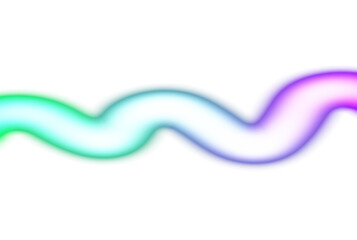 Abstract neon glowing color gradients shape cutout on transparent background, light leaks photo overlay effect, film grain, grungy texture, glow effect, blurred gradients multicolored effect