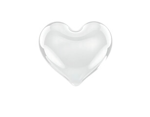 3D Rendered Heart with Transparency