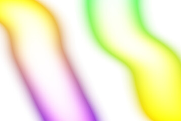 Abstract neon glowing color gradients shape cutout on transparent background, light leaks photo overlay effect, film grain, grungy texture, glow effect, blurred gradients multicolored effect