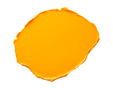 Torn Orange Paper with Transparent Background