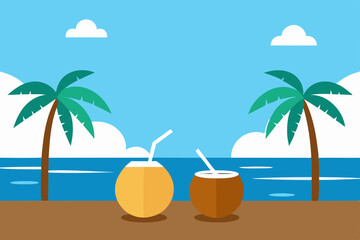 Obraz premium summer beach background