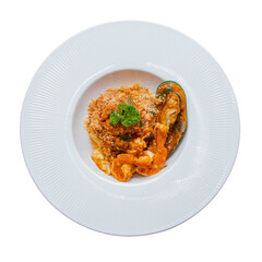 Spaghetti Seafood with Spicy Tomato Sauce