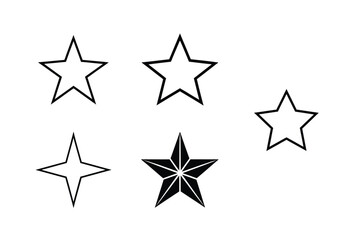 Fototapeta premium abstract star silhouette vector bold sharp mark