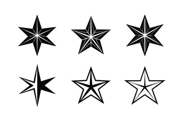 Obraz premium abstract star silhouette vector bold sharp figure