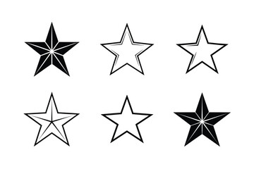 Obraz premium abstract star silhouette vector bold sharp style