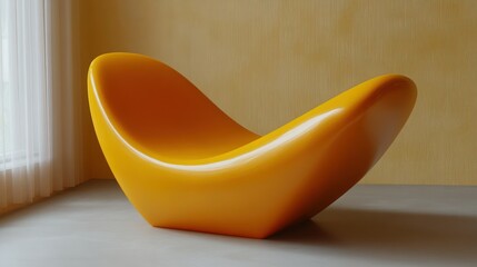 Modern, vibrant, organic armchair