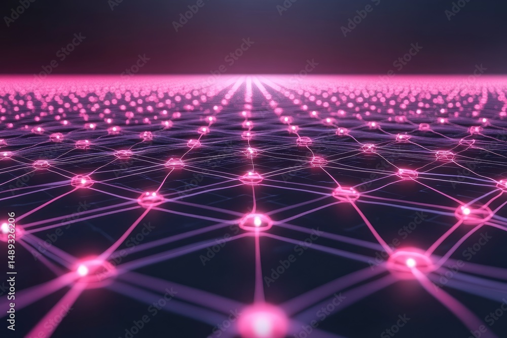 Poster abstract network pattern