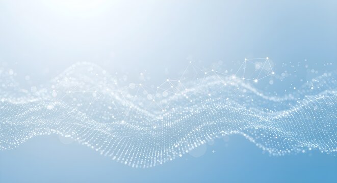 Abstract biology and pharmaceutical technology background. Health care and medical background with hexagon shapes. Flowing wave lines and hexagons