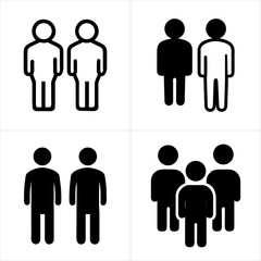 Human Figures icon set 