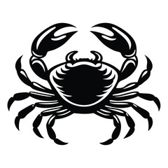Creative crab silhouette for unique artistic applications - Crab black vector