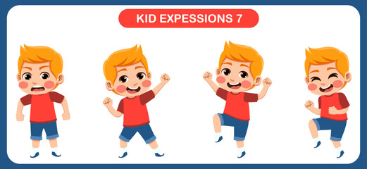 expression children bundle. suitable to be used as a design element on the theme of children