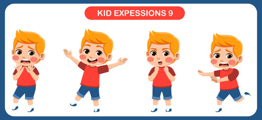 expression children bundle. suitable to be used as a design element on the theme of children