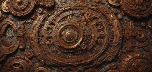Obraz premium Intricate collage, diverse materials, rich color palette , colors, original