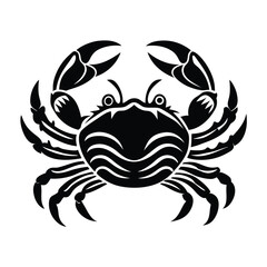 Creative crab silhouette for unique artistic applications - Crab black vector