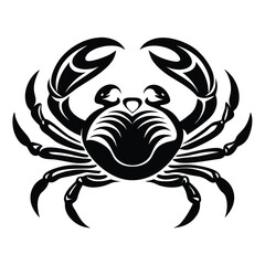 Creative crab silhouette for unique artistic applications - Crab black vector