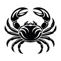 Creative crab silhouette for unique artistic applications - Crab black vector