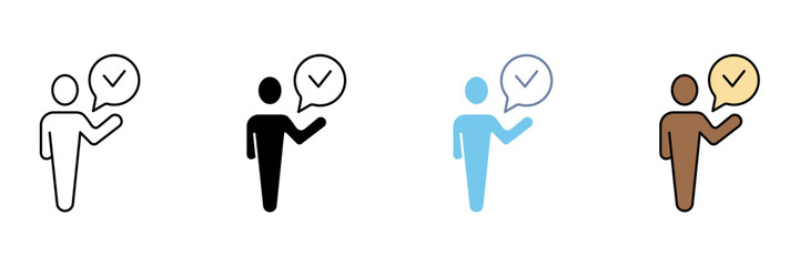 ACCEPTANCE concept line icon. Simple element illustration.