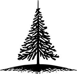 vector illustration of a christmas tree