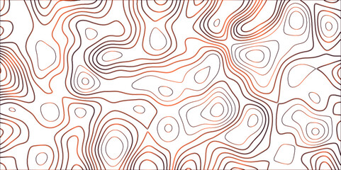 Topographic canyon geometric map relief texture with curved layers and shadow .Abstract geometric topographic contour map background. Panorama view gradient multicolor wave curve .	
