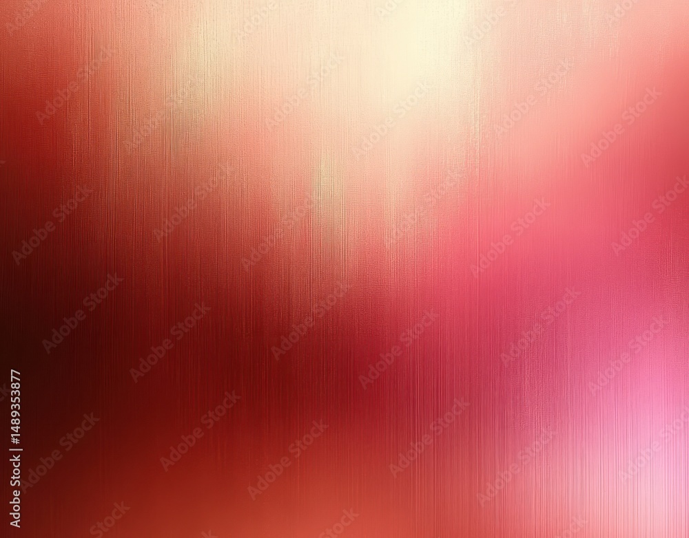 Poster blurred gradient background with vertical textured streaks featuring warm tones from red to pink and