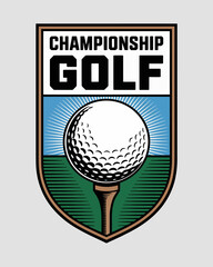 Golf  t shirt design  logo
