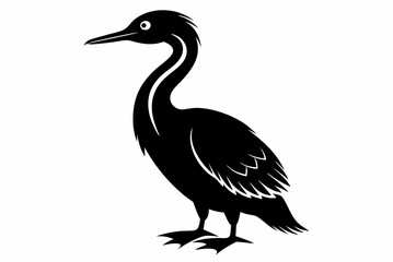 cormorant  silhouette vector