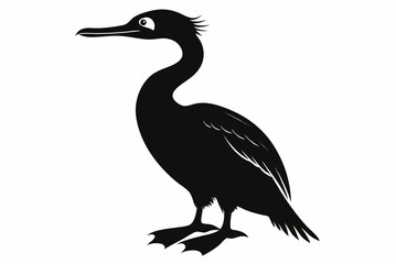 cormorant  silhouette vector